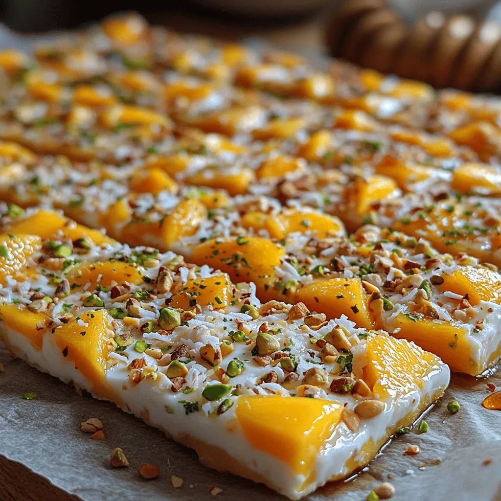 Tropical Bliss Frozen Mango Yogurt Bark: A Refreshing Treat