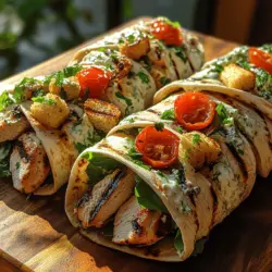 Grilled Chicken Caesar Wraps: A Delicious and Healthy Option