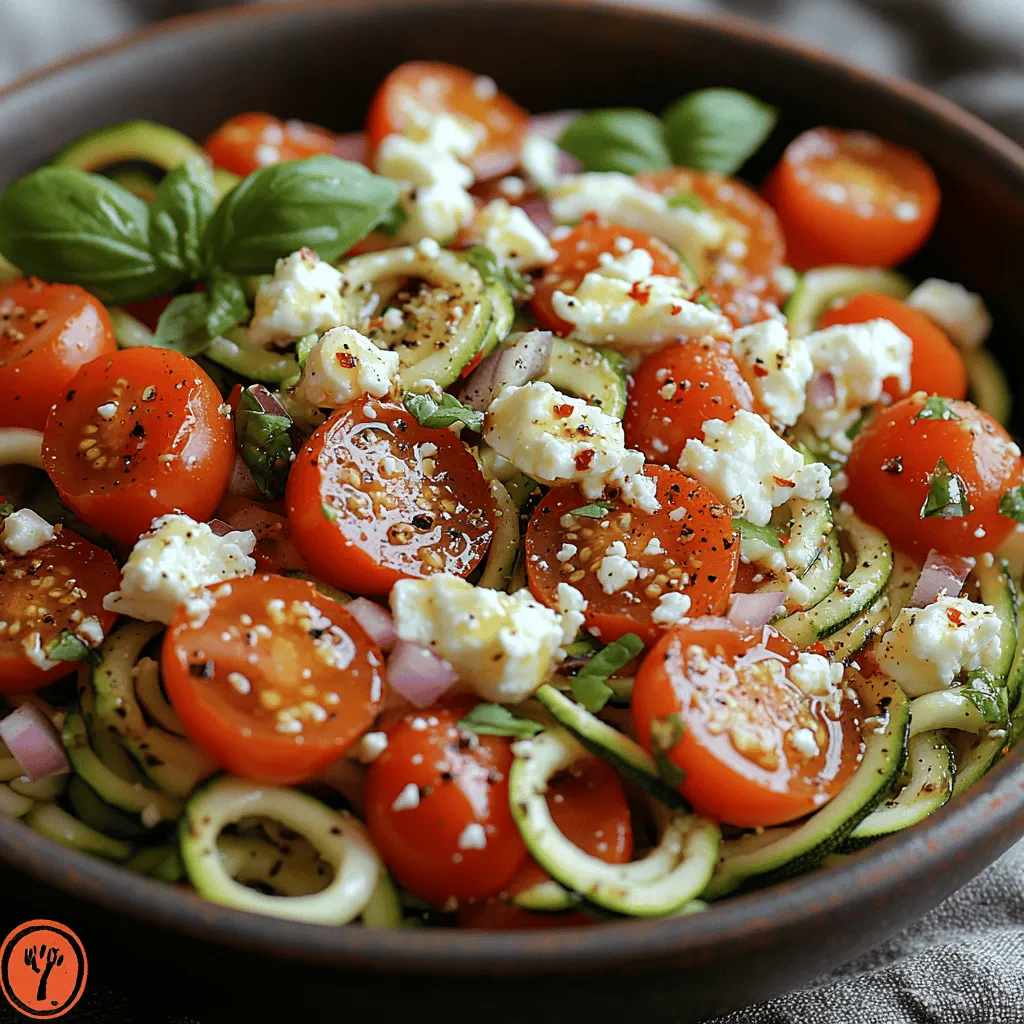 Feta Tomato Zoodle Salad: A Wholesome Twist on a Classic Dish