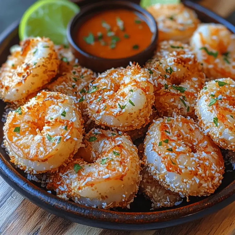 If you're looking for a dish that transports you to sunny beaches with swaying palm trees and crystal-clear waters, look no further than Tropical Coconut Crusted Shrimp Delight. This delectable recipe marries the sweetness of coconut with the savory flavors of shrimp, creating a mouthwatering fusion that is both crunchy and tender. Whether you're hosting a tropical-themed dinner party or simply craving a taste of the beach, this dish promises to deliver a burst of flavor that will leave your taste buds dancing.