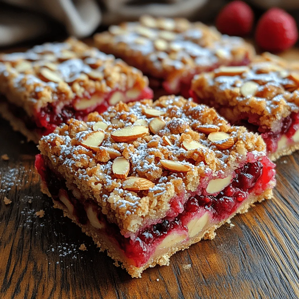 Raspberry Almond Crumble Bars are a delightful treat that perfectly balances sweet and tart flavors, making them an irresistible option for various occasions. Whether you’re hosting a gathering, looking for a midday snack, or simply craving a delicious dessert, these bars have you covered. Their vibrant raspberry filling combined with a buttery almond crumble creates a texture that is both satisfying and indulgent.