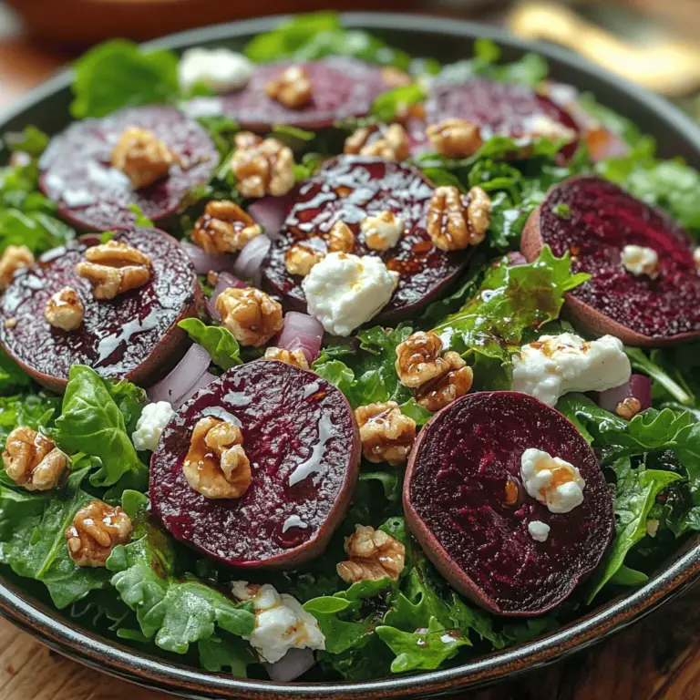 In the realm of salads, few can rival the vibrant colors and flavors of a roasted beet and goat cheese salad. This dish is not just visually stunning but also brimming with nutrients, making it a delightful choice for any occasion, whether it's a casual family dinner or a sophisticated gathering with friends. The earthy sweetness of roasted beets, paired with the creamy tang of goat cheese and the freshness of mixed greens, creates a harmonious blend that is as good for the palate as it is for the body.